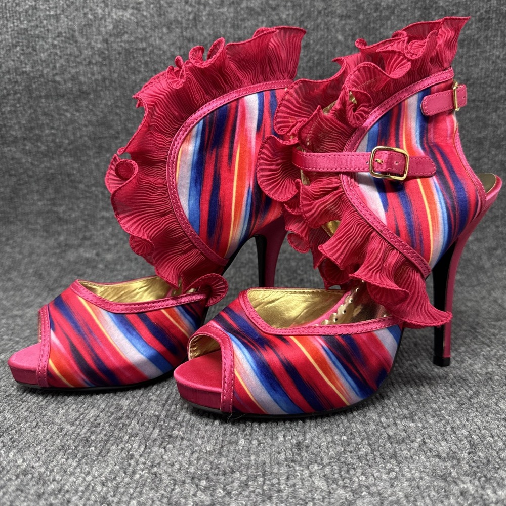 Wild Roses Pink 5" Heels Size 8.5